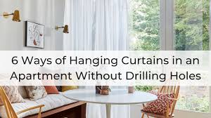 hanging curtains in an apartment a