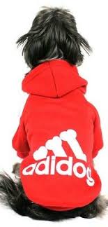 Adidog Red Sporty Dog Hoody Sweatshirt 3xl Ebay