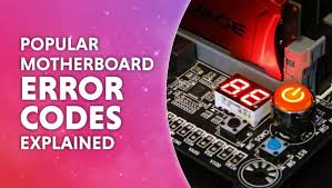 motherboard error codes explained s