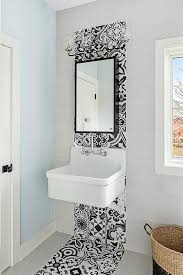 Black And White Cement Tiles With Black