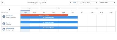 Gantt Chart For Resource Allocations Built With Lightning
