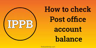 post office account balance enquiry in