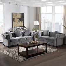 on tufted sofa couch set
