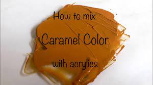 how to make caramel color acrylics