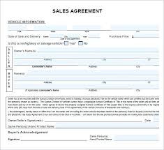 Examples Of Receipts For Selling A Sale Car Invoice Sample Contract