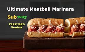 Subway Meatball Marinara Calories Ingredients Nutrition Table