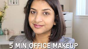 easy 5 mins office makeup tutorial