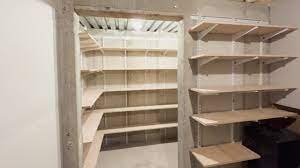 build storage shelves on concrete