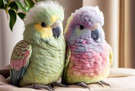 premium photo cute colorful parrots