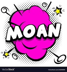 Moan comic bright template with speech bubbles Vector Image