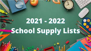 2021 - 2022 School Supply Lists - CLICK HERE