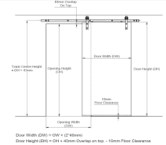 Now we're ready to pull out below are a few guidelines and graphics to help you measure for your barn door. Lockwood Outland Sliding Door Track Lockwood Australia