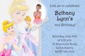 Cinderella Faces Birthday Invitations