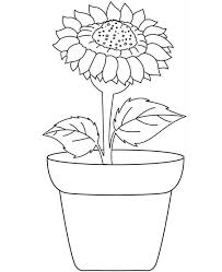 free easy to print flower coloring