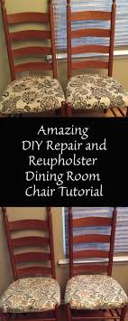 reupholster dining room chair tutorial
