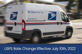 usps rate change effective july 10th 2022
