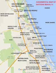 Judgmental Map Of Daytona Beach Fl Area Map Daytona
