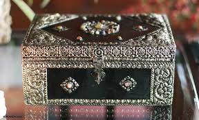 novica hand made repousse br jewelry box metallic enchantment
