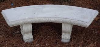 Curved Concrete Bench Cushions Top