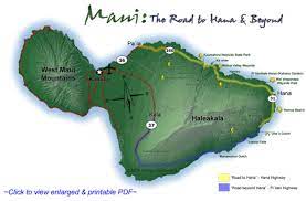 maps for the road to hana highway