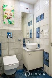 Here, a horizontal (ish) stripe will make a narrow bathroom feel wider. Compact Bathroom Messy Bathroom Here S Why