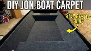 carpeting boat plywood deck for a jon