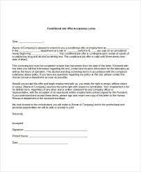 job offer acceptance letter 10 free