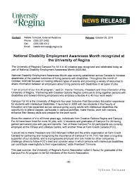 National Disability Employment Awareness Month Recognized At The