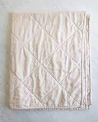 wholecloth quilts in mineral linen