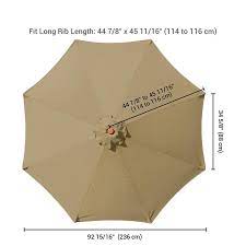 Replacement Canopy Market Umbrella