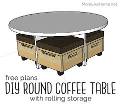 More Like Home Round Coffee Table With