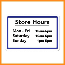 12 13 Holiday Hours Sign Template Free 96610650056 Business Hours