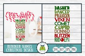 These svg images were created by modifying the images of pixabay. Reindeer Names Graphic By Funkyfrogcreativedesigns Creative Fabrica