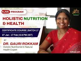 holistic nutrition health certificate