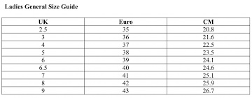 shoe size guide swarbriggs