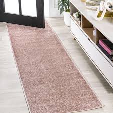 low pile pink 2 ft x 8 ft runner rug