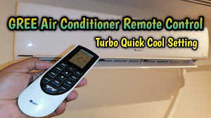 gree ac remote turbo fast cooling