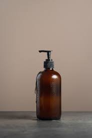 Ecofriendly Amber Glass Soap Dispencer