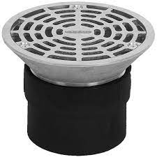 round adjule cast iron floor drain