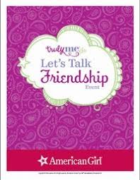 Truly Me Lets Talk Friendship Printable Activities American Girl