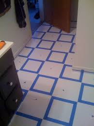 diy painting old vinyl floor tiles