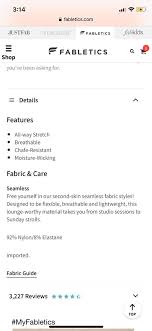 Fabletics Black Delta Seamless Activewear Top Size 4 S