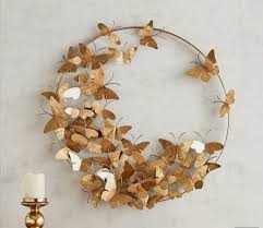 Gold Metal Erfly Wall Decor