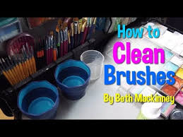 how to clean brushes by beth mackinney