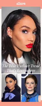 the blue eyeliner trend that s