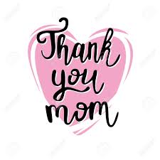 Vector Illustration Of Thank You Mom Poster Mothers Day