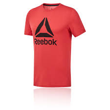 Details About Reebok Mens Graphic Ss T Shirt Tee Top Red Sports Gym Short Sleeve Crew Neck