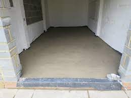 screeding and insulating a garage floor