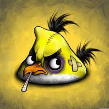 Angry Birds Yellow Bird After Battle iPad Background by Scooterek
