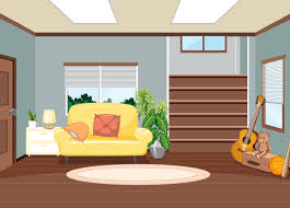 living room scene 4650602 vector art